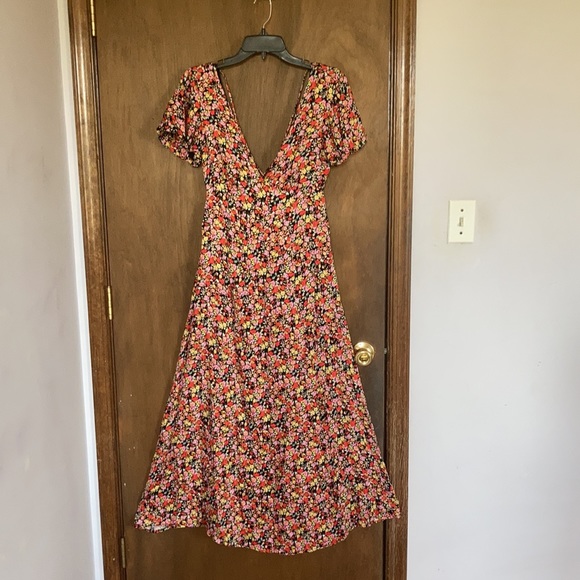 Rewind long floral print dress w criss cross in back boho XS XXL jr - Picture 5 of 17